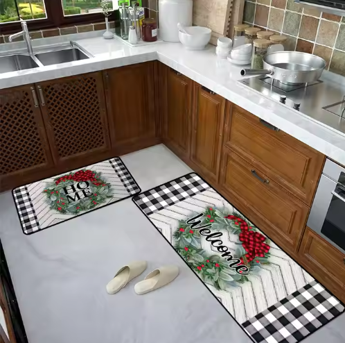 High-Quality American Style 2 PCS Set Anti Fatigue Kitchen Mats for Floor Supplier, Factories