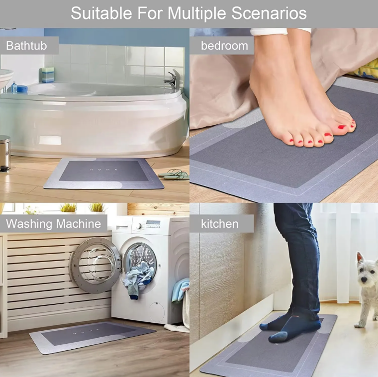 High-Quality Absorbent Door Mats Diatom Mud Carpet Bath Mat for Bathroom and Floor Elegant Area Rugs & Sets Supplier, Suppliers