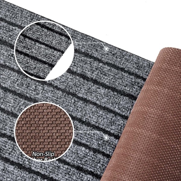 China Seven Rib Entrance Floor Mat Kitchen Runner Carpet Rugs TPR Backing for Indoor Outdoor Hallway Entryway Kitchen Bathroom Laundry Room Balcony Garage Patio Manufacturers, Factory