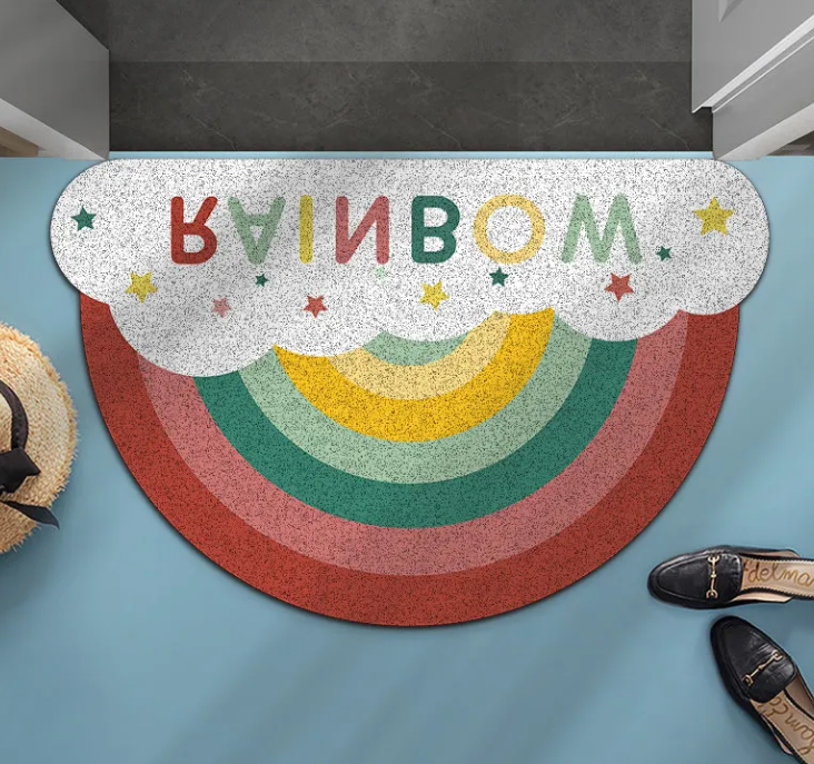High-Quality High Quality Rainbow Shaped Back Door Mat Different Size Pvc Mat Floor Mat For Best Price Manufacturer, Supplier