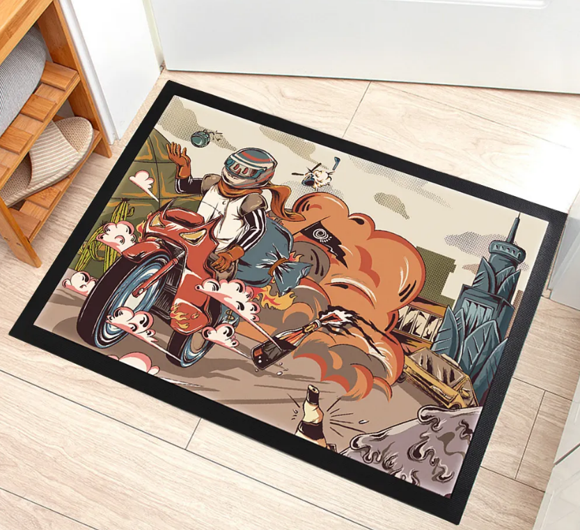 High-Quality Custom Non-Slip Modern Welcome Design Logo Floor Doormats Entrance Rubber Floor Mat Carpet Rug Manufacturer, Supplier