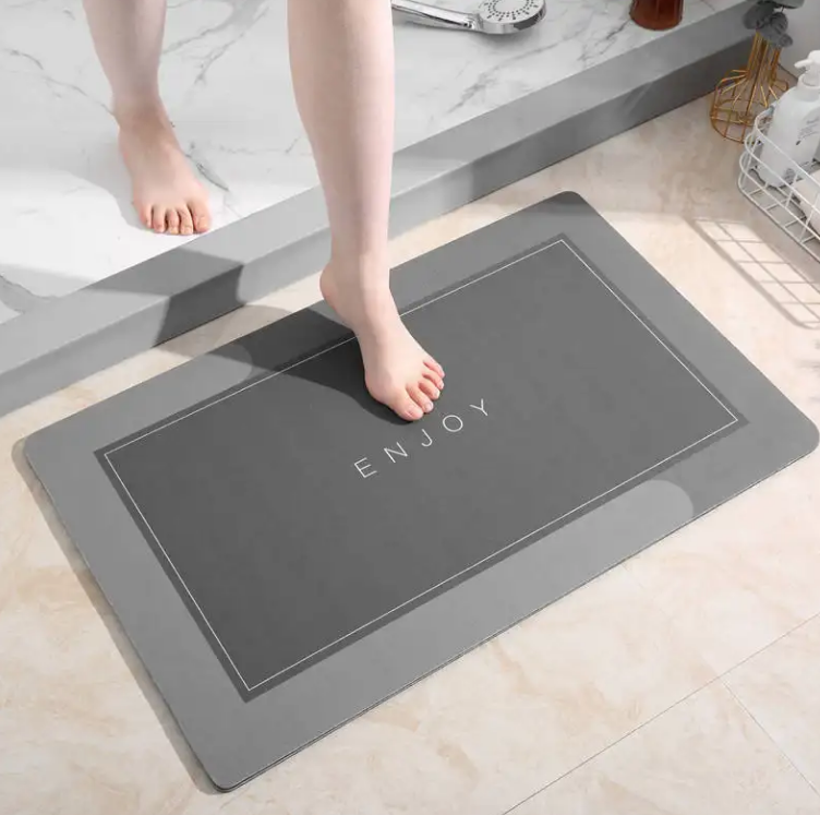 China Luxurious Diatomaceous Non Slip Absorbed Water Carpet Quick Drying Bathroom Mat Rug Absorbent Diatomite Bath mats Manufacturer, Suppliers