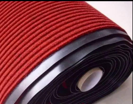China Factory Supply Anti-slip 100% Polyester PVC Single Ribbed Striped Door Mat Manufacturer, Factories
