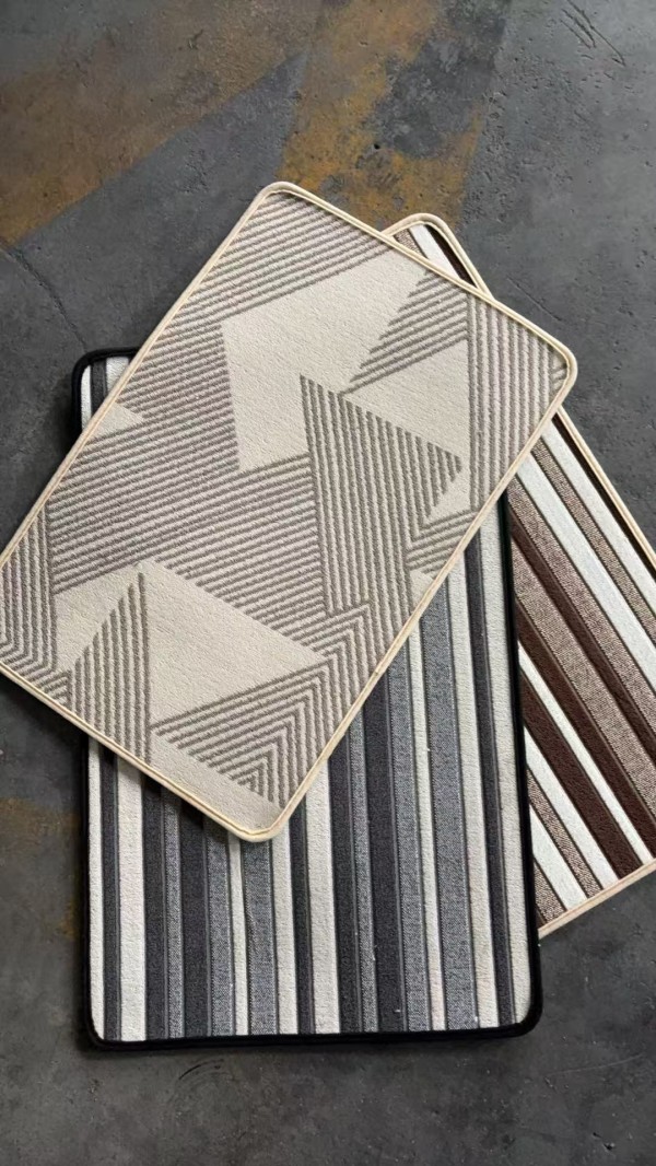 High-Quality Loop Pile Plain Indoor Front door Mat Absorbent for Bathroom Changing room TPR Backing Manufacturers, Factories