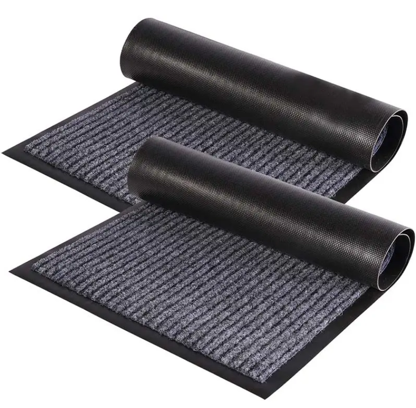 China Double Ribbed Striped Mats Entrance Pvc Floor Mat Polyester Door Mat Manufacturer, Supplier