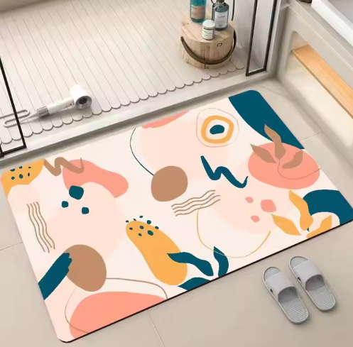 High-Quality 3D 3-Piece Non-Slip Floor Mats Set Pastoral Style 2 Area Rug Carpet Diatom Mud for Elderly for Bathrooms Manufacturers, Factories