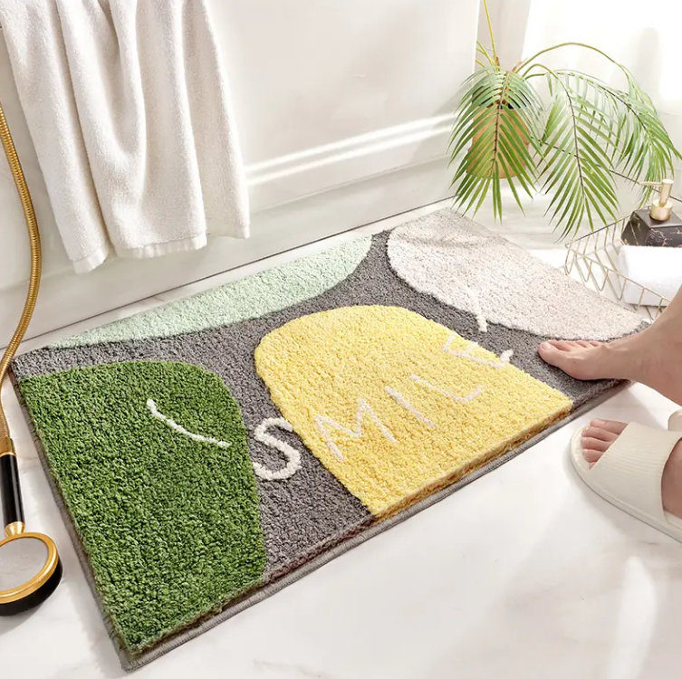 China Tufted Super Soft Microfiber Rug TPR Anti Slip Backing Customized Bathroom Mat Door Mat for Home Absorbent Mat Manufacturers, Factory