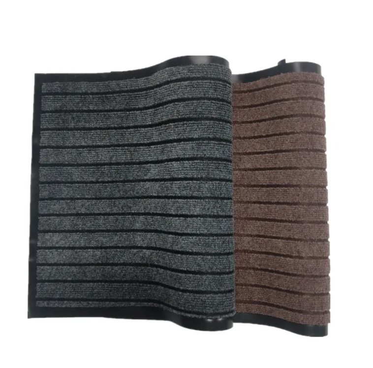 High-Quality Hot Selling Anti-Slip Entrance Different Color Double Stripes Seven Stripes PVC Backing Door Hotel Floor Mat Manufacturer, Suppliers
