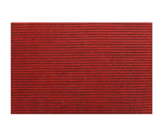 China Custom Outdoor Polyester Seven Stripes Rib Doormat Anti Slip Grey Door Mat Entrance Outdoor TPR Floor Mat Manufacturers, Supplier