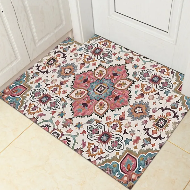 High-Quality Hot Sale Home Rugs Decorative Rubber Non-Slip Floor Mat Custom Crystal Velvet Carpet 3D Printed Entrance Door Mat Supplier, Factory