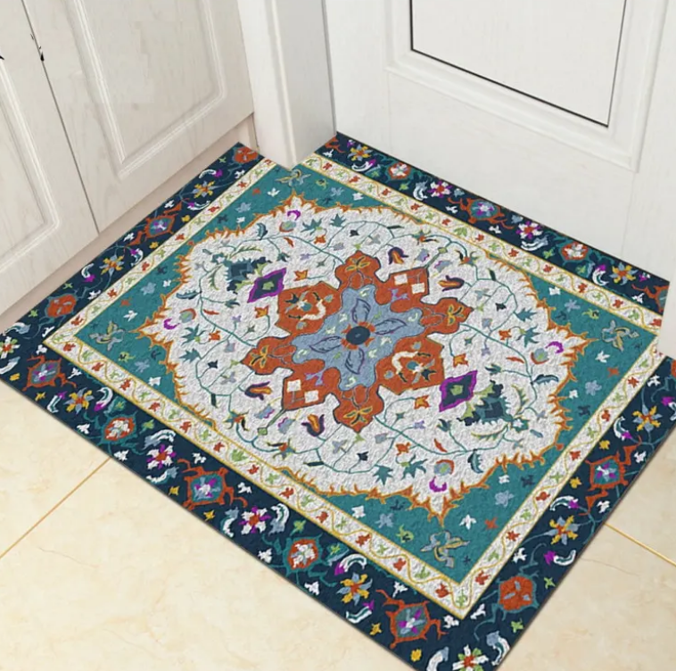 High-Quality Hot Sale Home Rugs Decorative Rubber Non-Slip Floor Mat Custom Crystal Velvet Carpet 3D Printed Entrance Door Mat Supplier, Factory