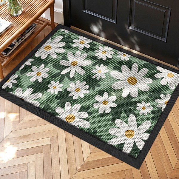China 9mm Front Door Mesh Mat Non Slip Rubber Doormat Low Profile Welcome Mat for Outside Absorbent Dirt Trapper Outdoor Doormat with Elastic Mesh Surface Heavy Duty Floor Mat Gray Suppliers, Factory