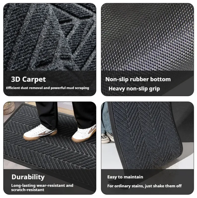 China High Quality Exclusive New Product Commercial Anti Slip Doormat Outdoor Custom Print Doormat Entrance carpet with logo Floor Mat Supplier, Factories
