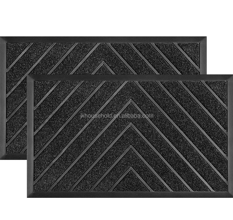 China Mud Scraping Pad Entrance Door Mat for Home with Anti-skid Rubber Supplier, Suppliers