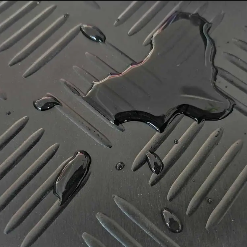 High-Quality Anti Slip Black Garage Rubber Mat Flooring Custom Pattern Corrugated Fine Ribbed Grooved Coin Rubber Sheet Suppliers, Factories