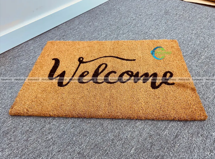 High-Quality Heavy-Duty Coconut Coir WELCOME MATS RUGS Pet Mat from Vietnam Perfect for Scraping Dirt & Mud Manufacturer, Factory