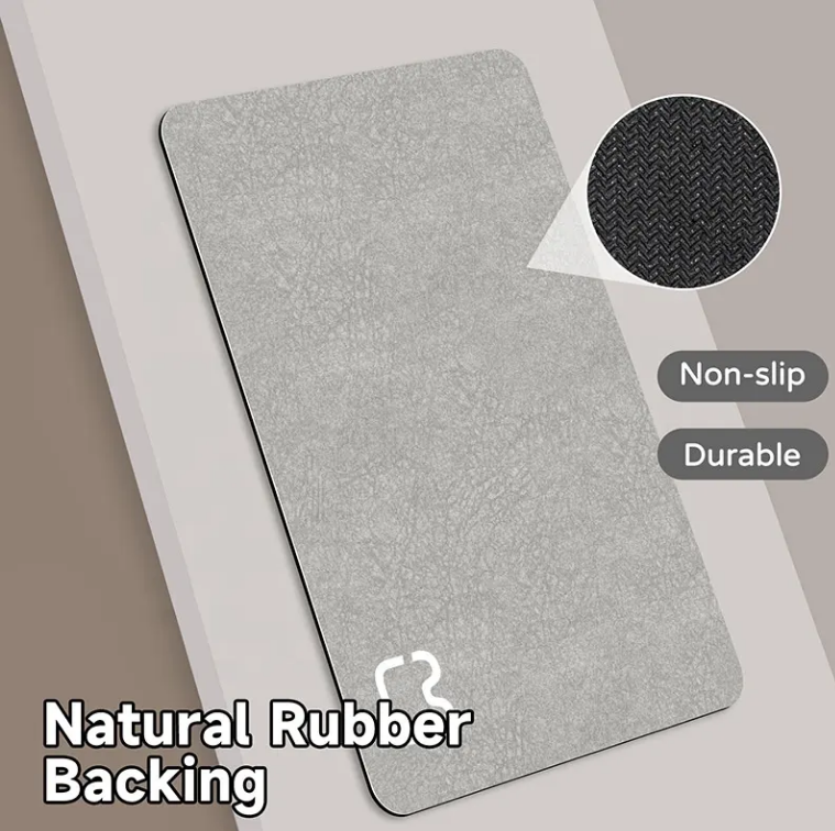 High-Quality Machine Made Diatom Mud Cushion Toilet Water Absorption Pad Non-Slip Footrest Door Diatomite Stone Bath Mat Manufacturer, Factories