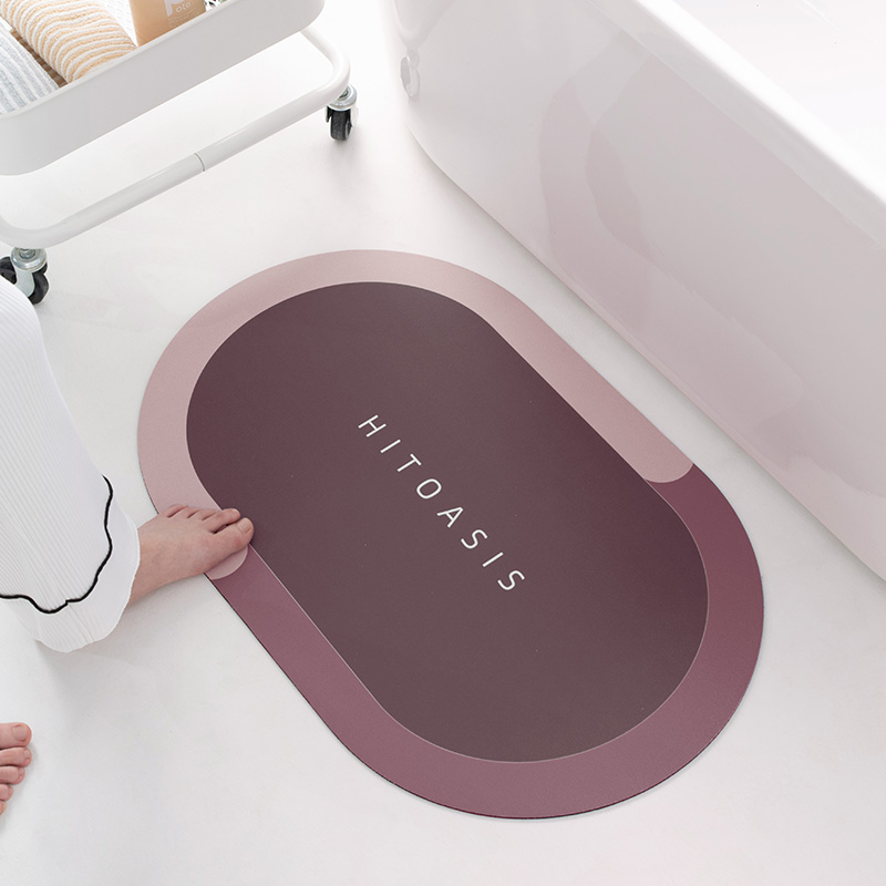 China Bath Mat Super Absorbent Non slip Diatom Mud Bathroom Rug Quick Drying Bath Shower Rug Kitchen Entrance Door Mats Home Floor Mat Factory, Factories