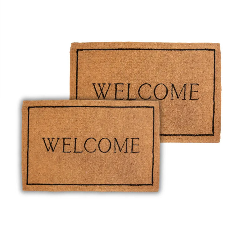 High-Quality Heavy-Duty Coconut Coir WELCOME MATS RUGS Pet Mat from Vietnam Perfect for Scraping Dirt & Mud Manufacturer, Factory