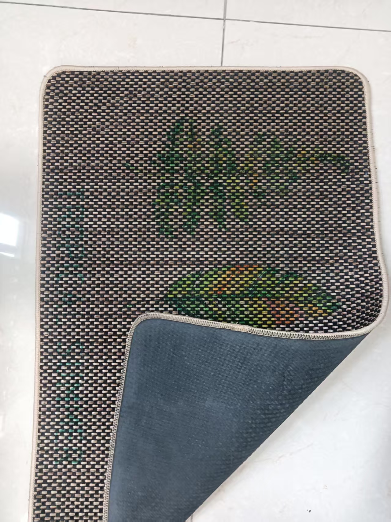 China two-tone color Velvet doormat with rubber mat Manufacturer, Suppliers