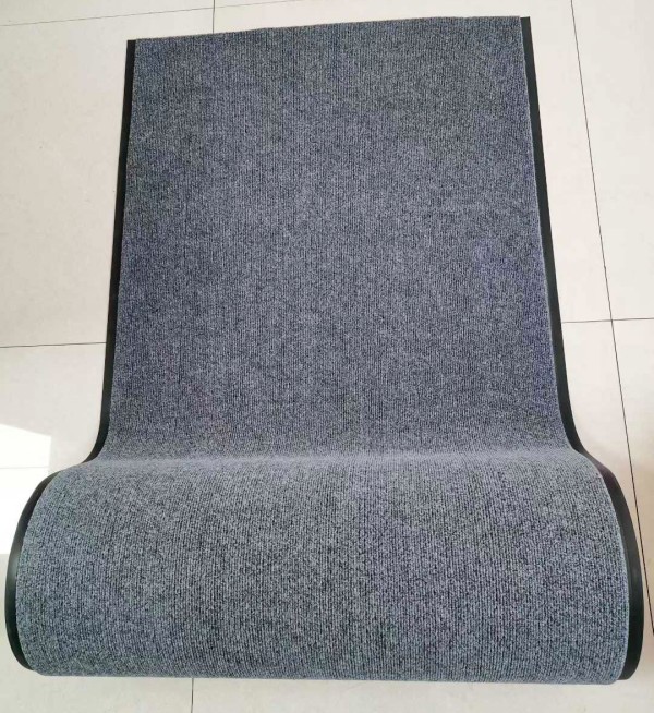 China Roll Thick Ribbed Brush Mats Carpet Rugs Commercial Runner Area Rugs for Indoor Outdoor, with Rubber Backing, for Hallways Manufacturers, Supplier