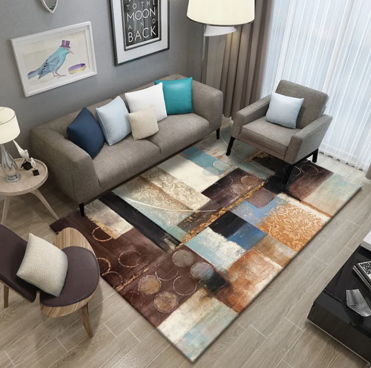 China Area Rug Bedroom Bedside Floor Mat Customized 3d Printed Crystal Velvet Carpet Floor Rugs Living Room Polyester Carpet Manufacturers, Supplier