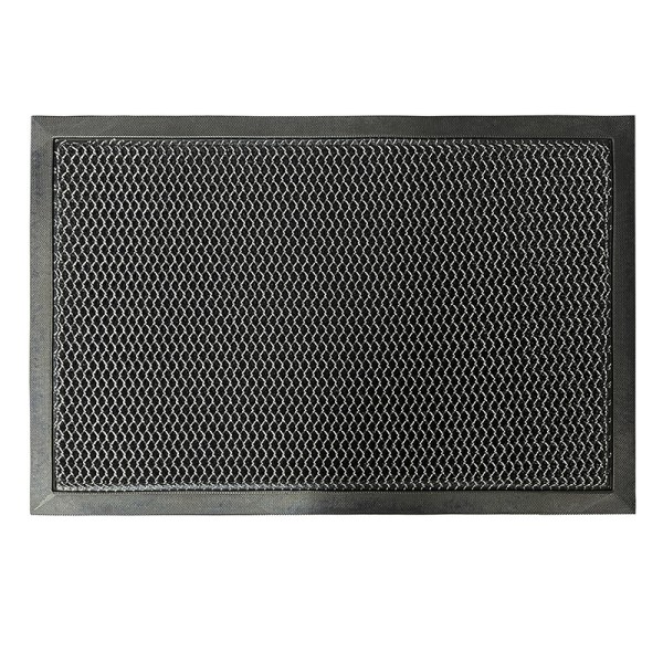 China 9mm Front Door Mesh Mat Non Slip Rubber Doormat Low Profile Welcome Mat for Outside Absorbent Dirt Trapper Outdoor Doormat with Elastic Mesh Surface Heavy Duty Floor Mat Gray Suppliers, Factory