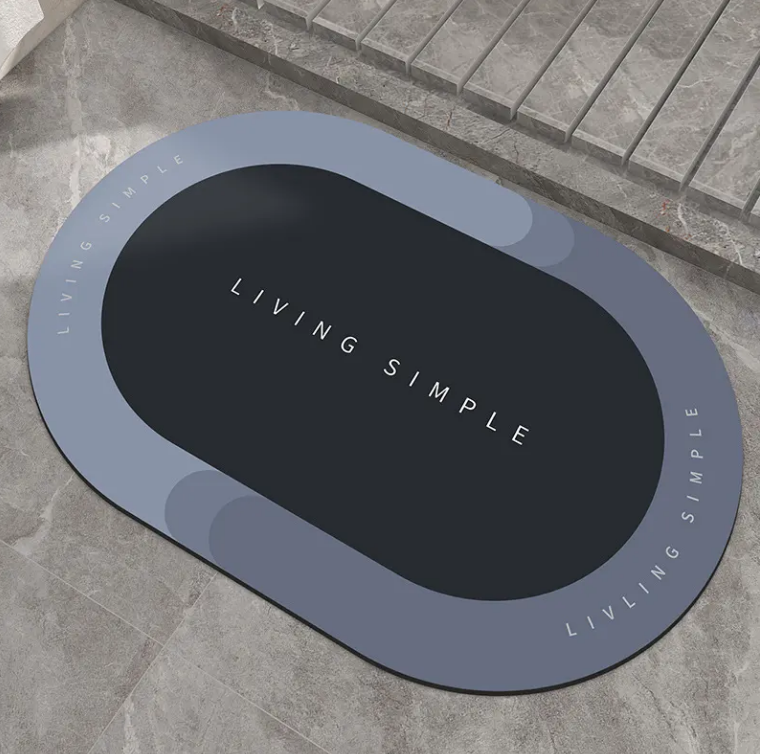 China Super Absorbent Floor Mat Bathroom Absorbent Diatom Mud Soft Diatomite Bath Mat Suppliers, Factories