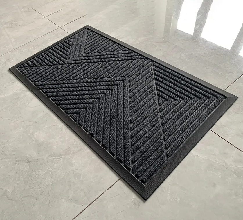 High-Quality custom non slip commercial welcome washable polyester rubber rectangle door mats for front doo Suppliers, Factories