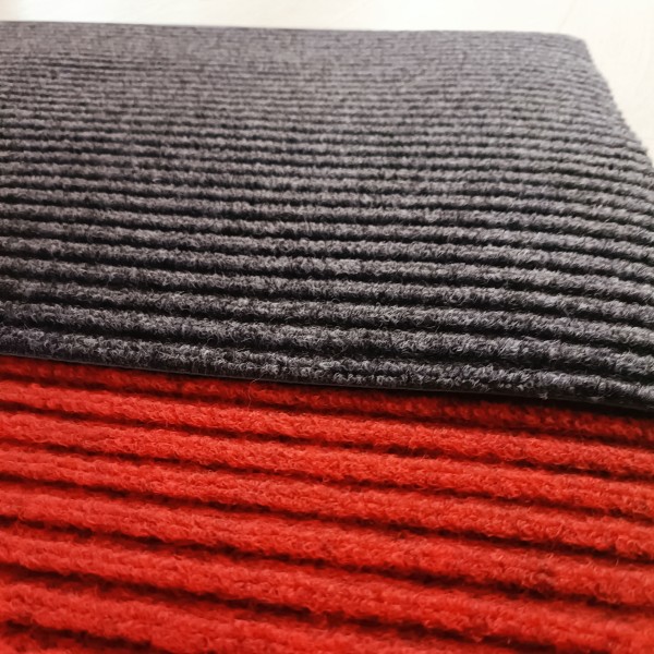 China Dual Rib Entrance Mat Hallway Runner Rugs Heavy Duty Ribbed Floor Mat for High Traffic Non Slip PVC Backing Manufacturers, Suppliers