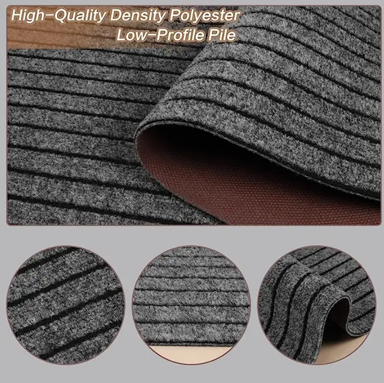 China Non-shedding TPR Carpet Tough Brown Color Backing Pads with Waterproof Texture Durable Rectangular Mat Factory, Factories