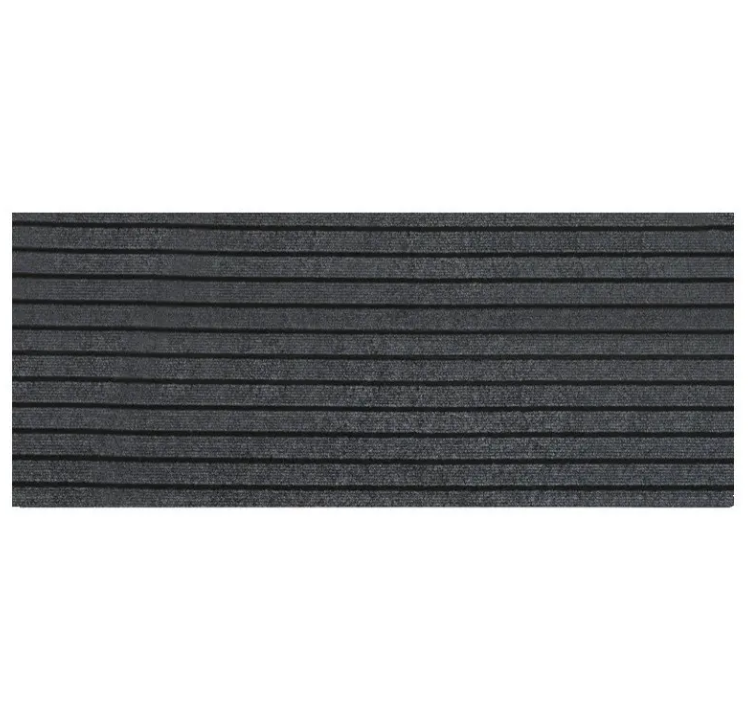 China Ribbed outdoor door mat Hot Sale Non slip Entrance Doormat Polyester Stripe Floor Carpet Factory, Factories