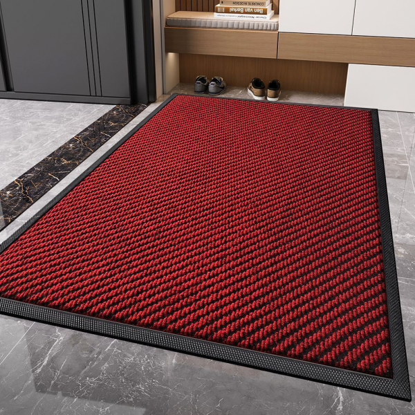 China Diagonal Pile Brush Mats PVC Border Anti-Slip Backing Absorbent for Front door, Scrub Mud, Sands Supplier, Factories