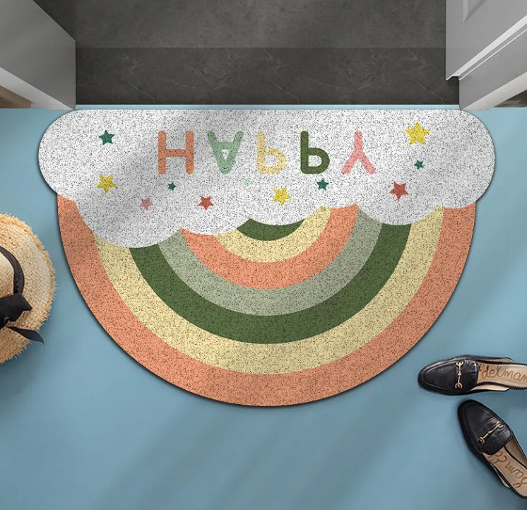 High-Quality High Quality Rainbow Shaped Back Door Mat Different Size Pvc Mat Floor Mat For Best Price Manufacturer, Supplier