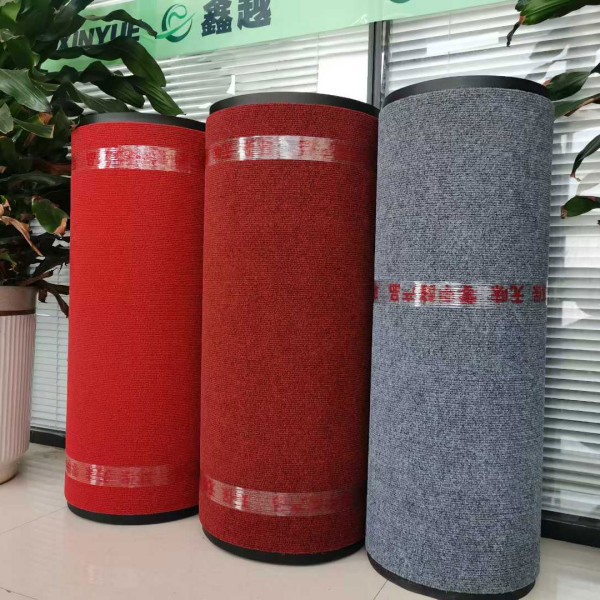 China Roll Thick Ribbed Brush Mats Carpet Rugs Commercial Runner Area Rugs for Indoor Outdoor, with Rubber Backing, for Hallways Manufacturers, Supplier