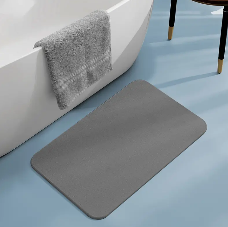 High-Quality Nonslip Bathroom Diatomaceous Earth Bath Mat Hard Fast Water Drying Diatom Mud Mat Suppliers, Factory