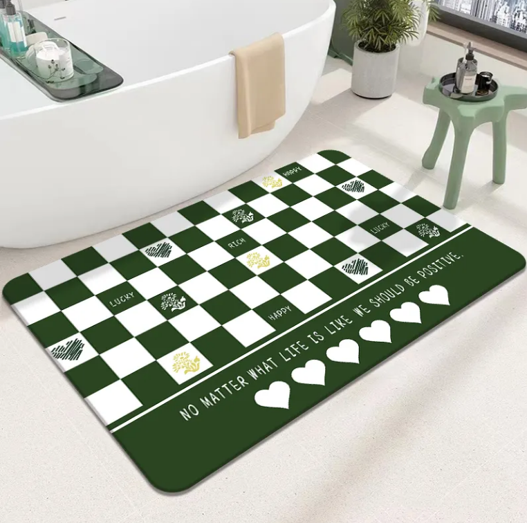 High-Quality Best Selling Modern Non-Slip Absorbent Diatomite Bath carpet Custom Stone Bathroom Washable Hard Diatomite Stone Bath rugs Manufacturer, Supplier