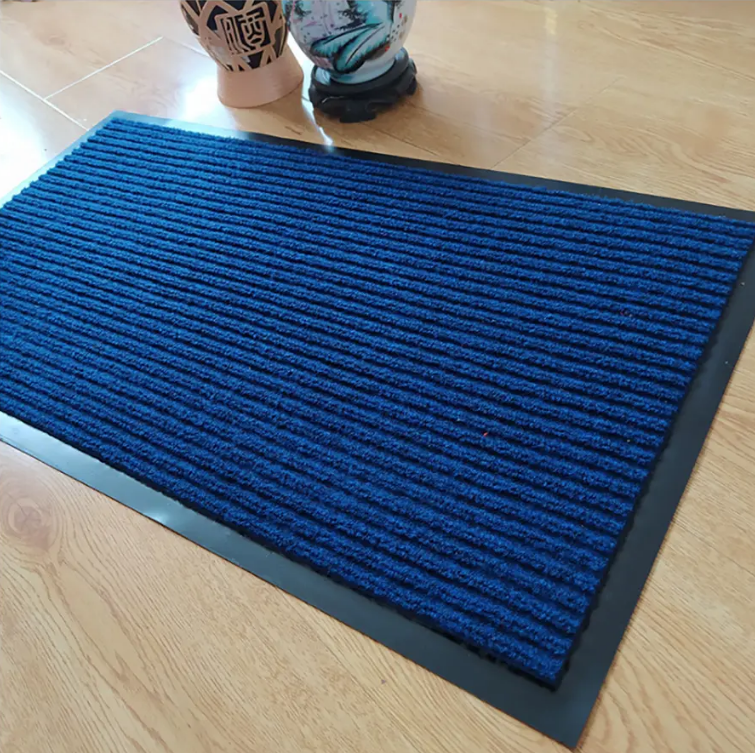 High-Quality Custom Blank Sublimation Doormat Double Ribbed Striped Pvc Outdoor Floor Mat Entrance Non slip Door Mat Manufacturer, Supplier