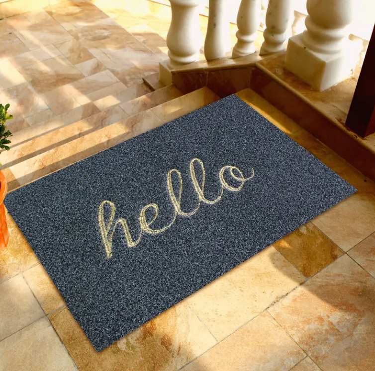 High-Quality High Quality Polyester Thick Outdoor Mud Scraping Floor Mats Washable Anti Slip Embroidery Entry Door Place Mats Manufacturer, Manufacturers