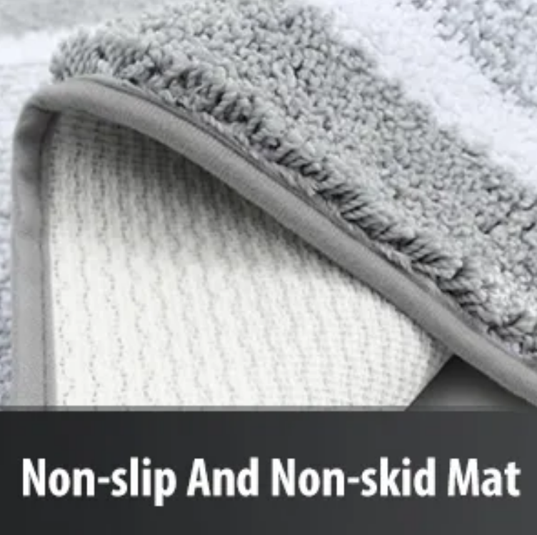 High-Quality WXCCF Fluffy Microfiber Non Slip Machine Washable Super Absorbent Custom Design Shower Mat Bathroom Bath Mat Set Manufacturer, Factories