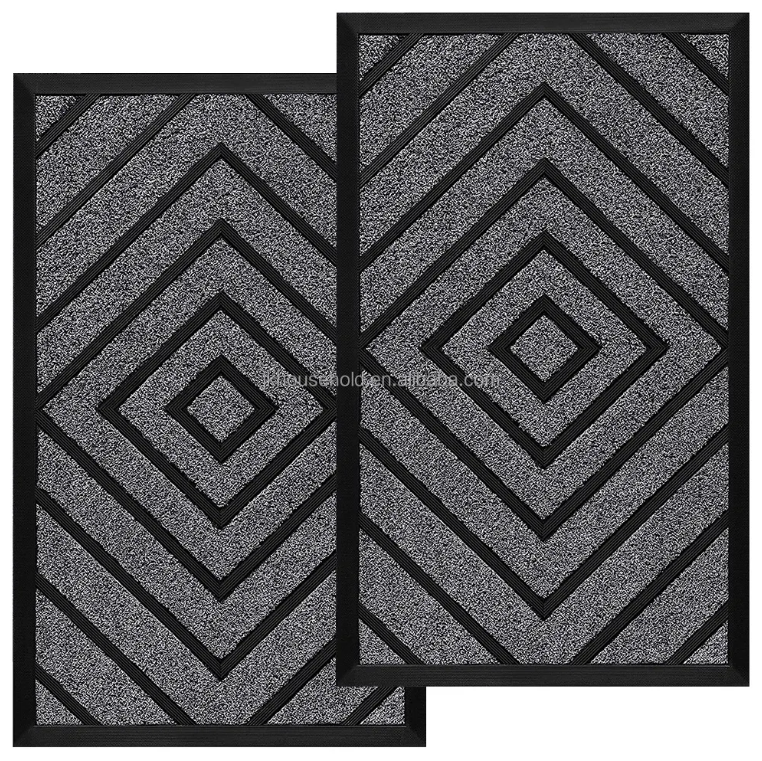 China Mud Scraping Pad Entrance Door Mat for Home with Anti-skid Rubber Supplier, Suppliers