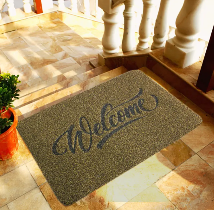 High-Quality High Quality Polyester Thick Outdoor Mud Scraping Floor Mats Washable Anti Slip Embroidery Entry Door Place Mats Manufacturer, Manufacturers