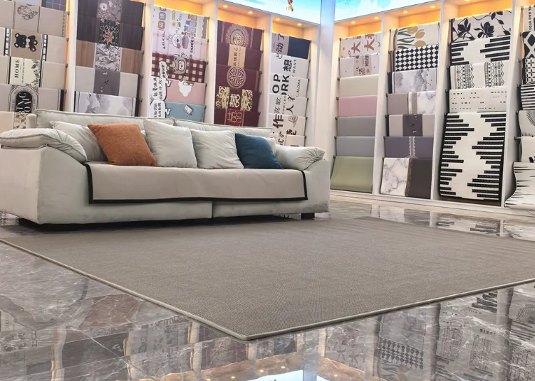China Weave 8mm Cotton linen-like Machine washable non-slip living room carpets Manufacturers, Suppliers