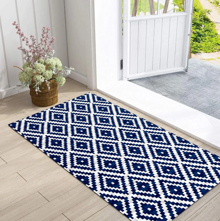 High-Quality Bestselling American retro crossover entrance foot mat, modern home anti fouling home crystal velvet carpet Supplier, Suppliers