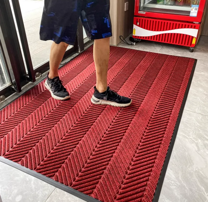 China Wholesale Polyester Indoor Front Doormat Custom Entrance Mat Commercial Outdoor Door Mats with PVC backing Supplier, Factory