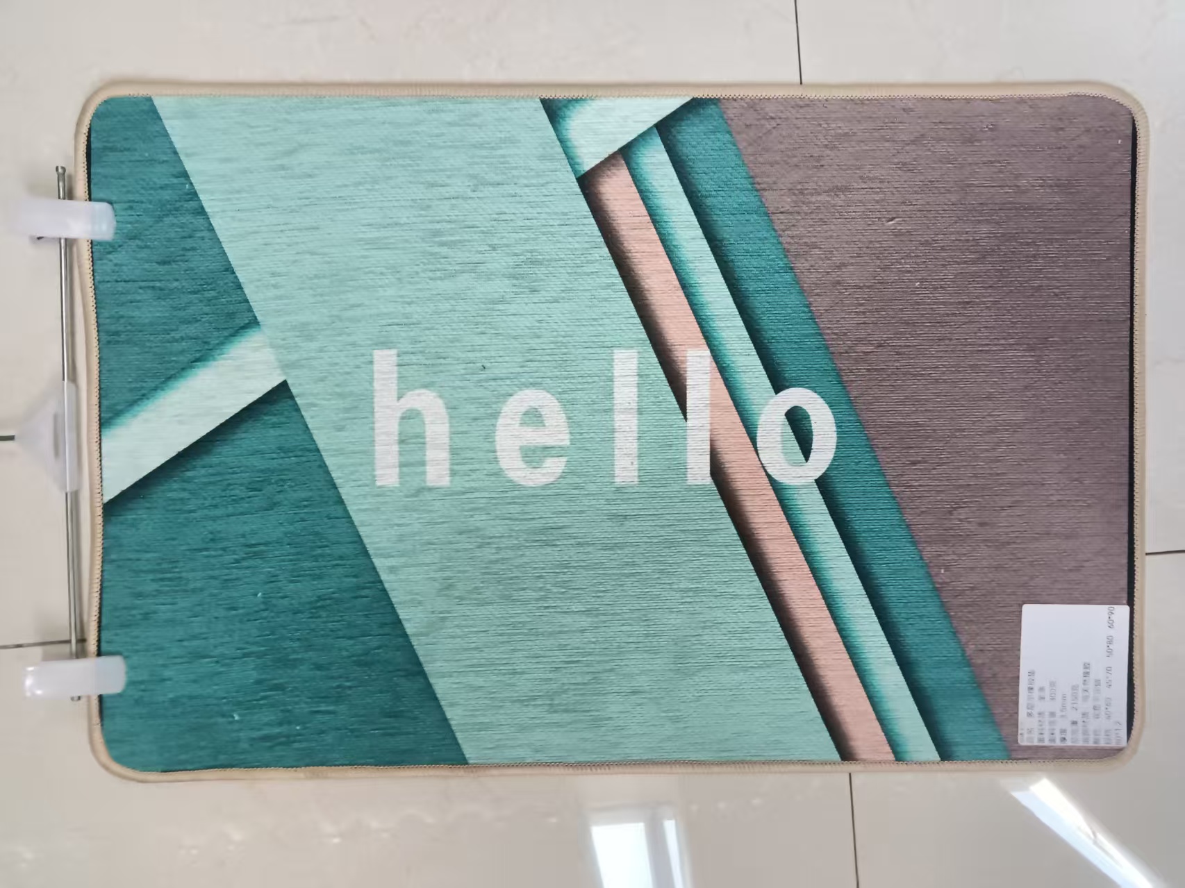 China Custom Logo PVC Rubber TPR Nylon Welcome Doormat Digital Printed Floor Door Mat Supplier, Factory