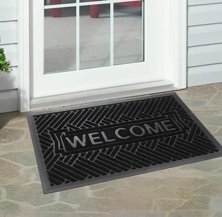 China Durable Front Door Mat Outdoor Indoor Welcome Mat Non Slip Outside Door Mats Suppliers, Factory