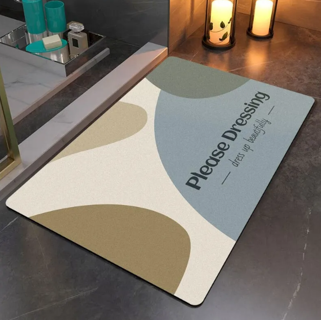 High-Quality Quick Dry Diatom Shower Water Absorbent Floor Mat Diatomite Bath Mats Quick Absorption Non Slip Bathroom Rug Mat Manufacturer, Factories