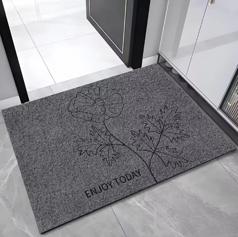 China indoor silk floor mat mud scraping and dedusting doormat dirt resistant and ash absorbing outdoor doormat Factory, Factories