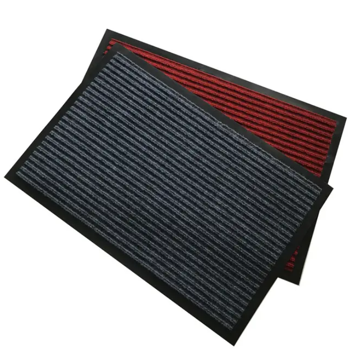 High-Quality Stripes Surface Plastic PVC Double Striped Floor Mat Way Carpet Door Mat Suppliers, Factories